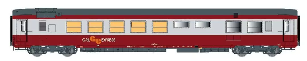 LS Models 40107 - Speisewagen SNCF Ep.IV Gril Express GE mit IB H0/GL