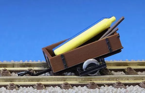 Kres 99999 - Transportanhänger 1-achs für Schienentrabi TT 1:120 Bausatz