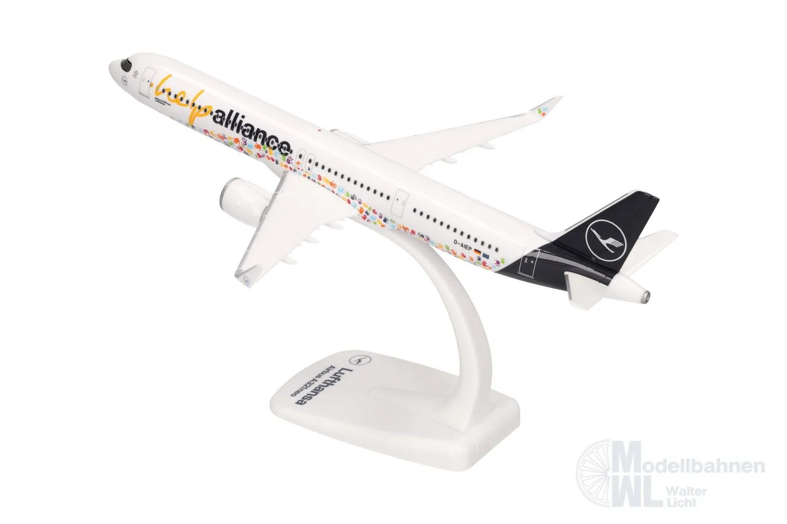 Herpa 614832 - Airbus A321neo Lufthansa HelpAlliance 1:200