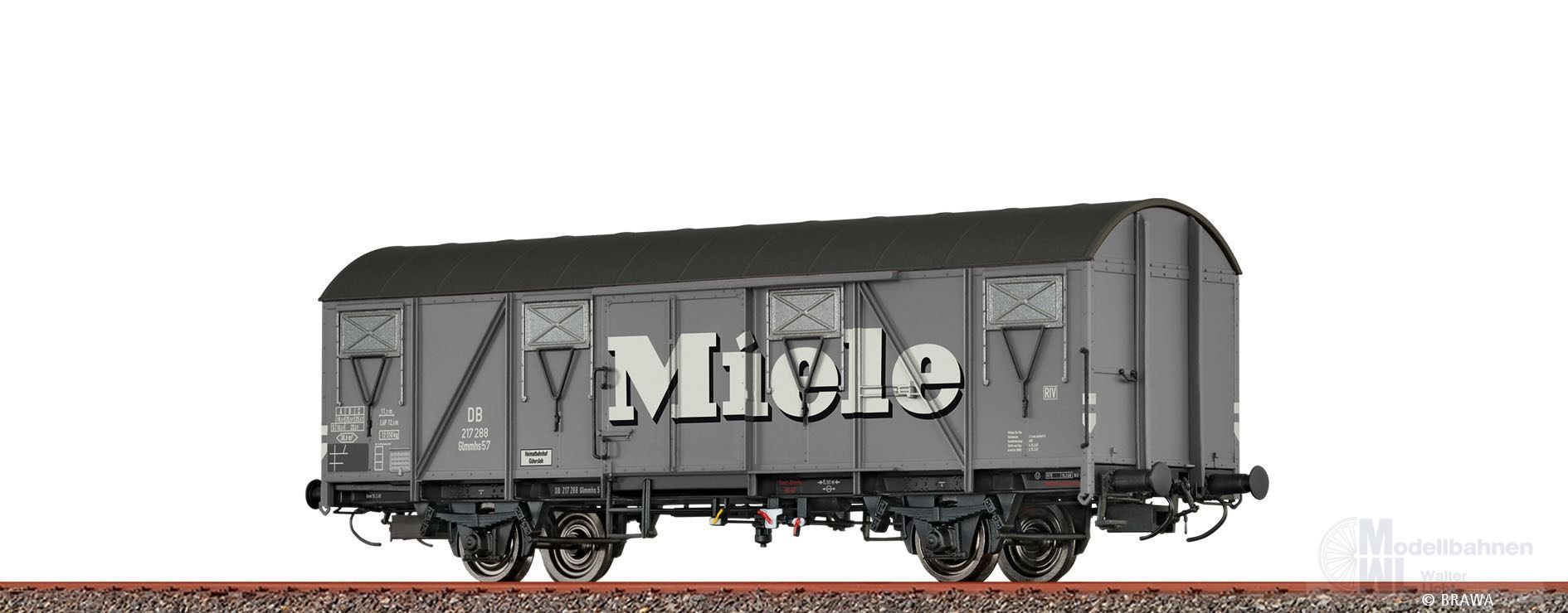 Brawa 51355 - Güterwagen ged. DB Ep.III Miele H0/GL