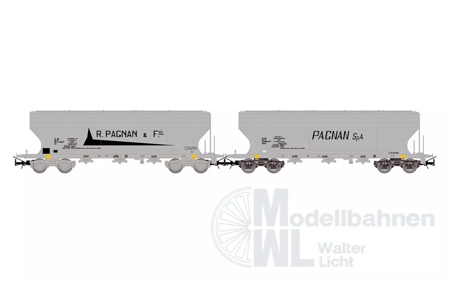 Rivarossi 6678 - Getreidesilowagen Set FS Ep.IV 2.tlg. H0/GL