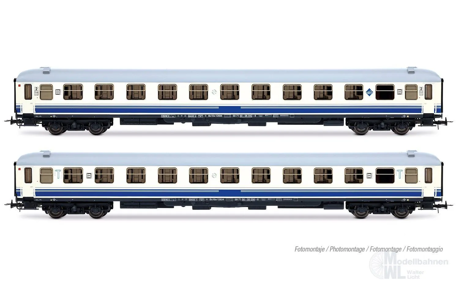 Electrotren 4040 - Personenwagen Set RENFE Ep.V 2.tlg. Estrella Rias Bajas H0/GL