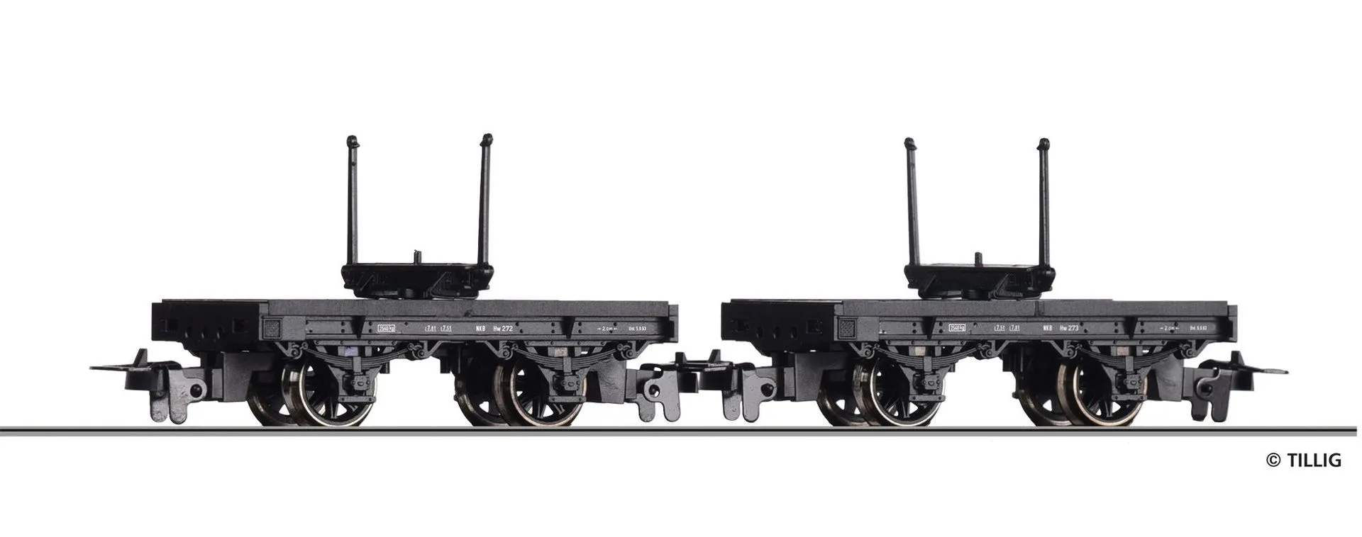 Tillig 15994 - Drehschemelwagen Paar NKB Ep.III H0m