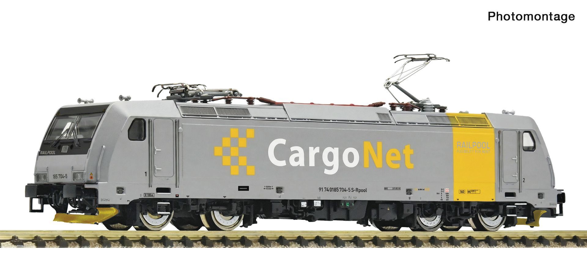 Fleischmann 7560092 - E-Lok BR 185 Cargonet/Railpool Ep.VI N 1:160
