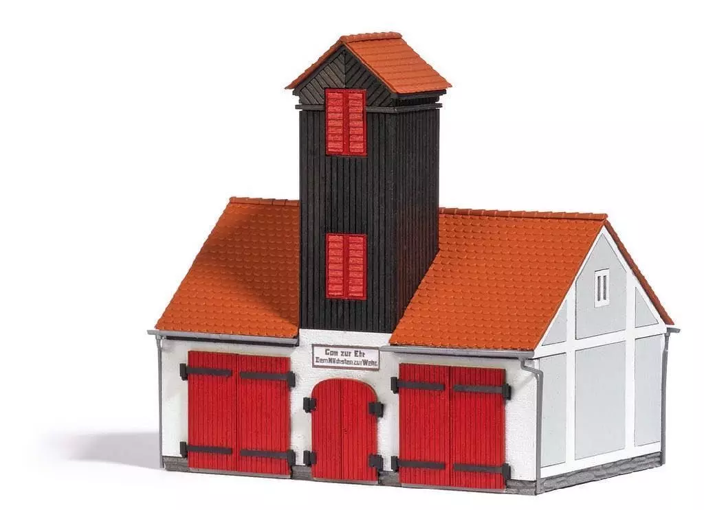 Busch 1660 - Feuehrwehrgebäude H0 1:87
