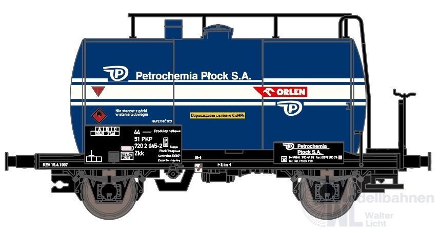 Exact Train 20645 - Kesselwagen Set PKP Ep.IV 2.tlg. Petrochemia H0/GL Exact Train 20645 - Kesselwagen Set PKP Ep.IV 2.tlg. Petrochemia H0/GL