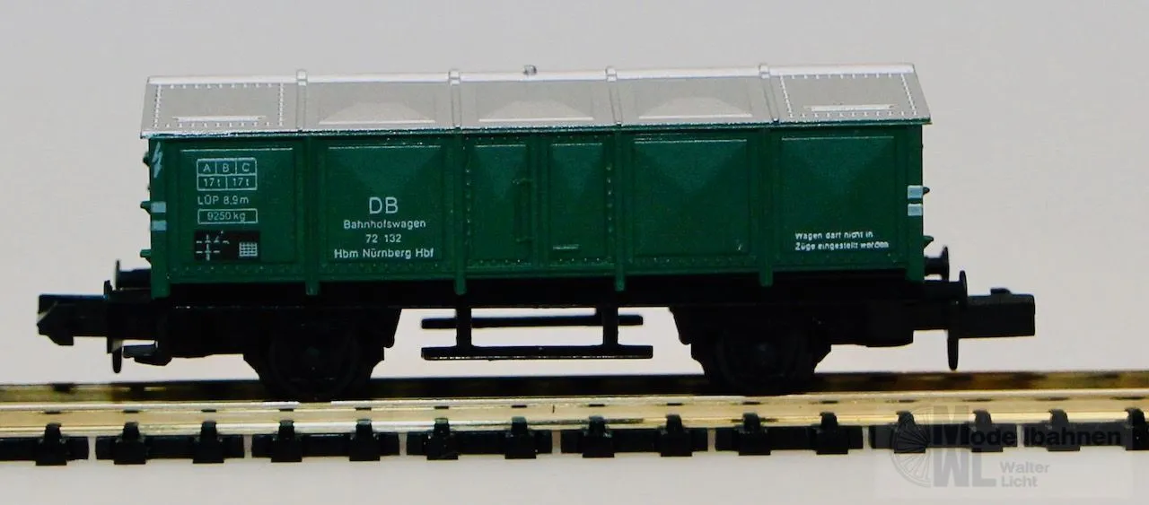 Arnold 4241 - ARNOLD - Bahnhofswagen Klappdeckelwagen DB grün N 1:160