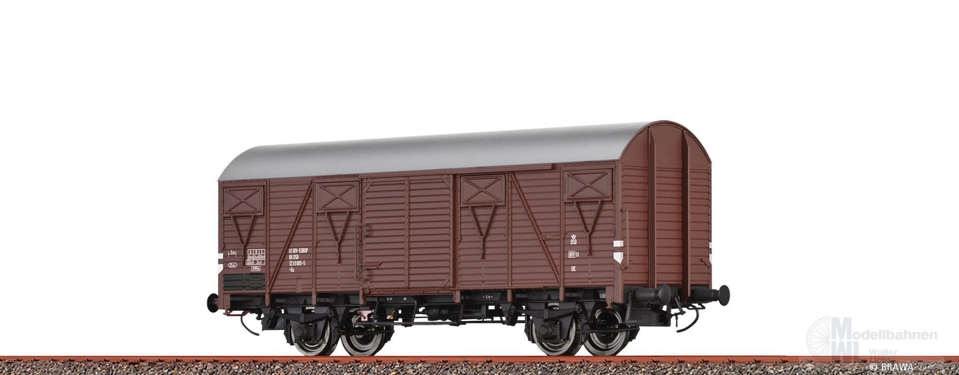 Brawa 50124 - Güterwagen gedeckt DSB Ep.IV Gs EUROP H0/GL