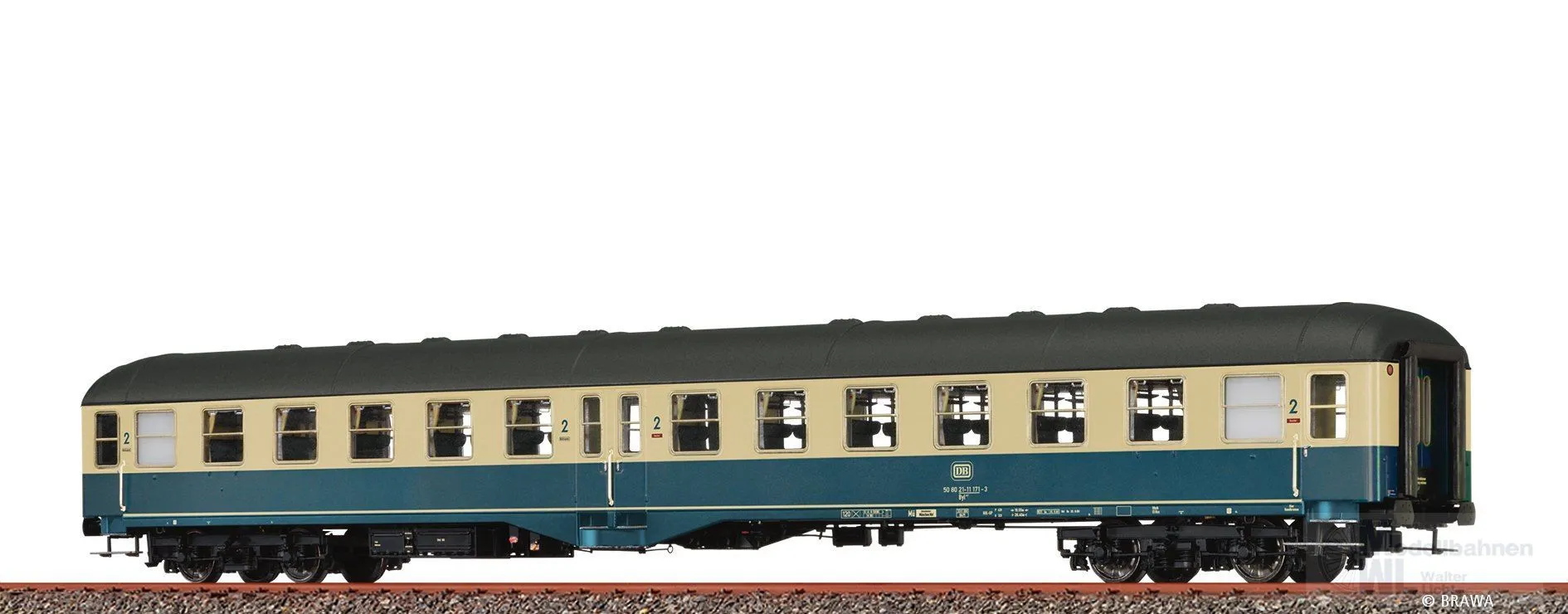 Brawa 58060 - Personenwagen DB Ep.IV Byl421 H0/WS Basic+ LED