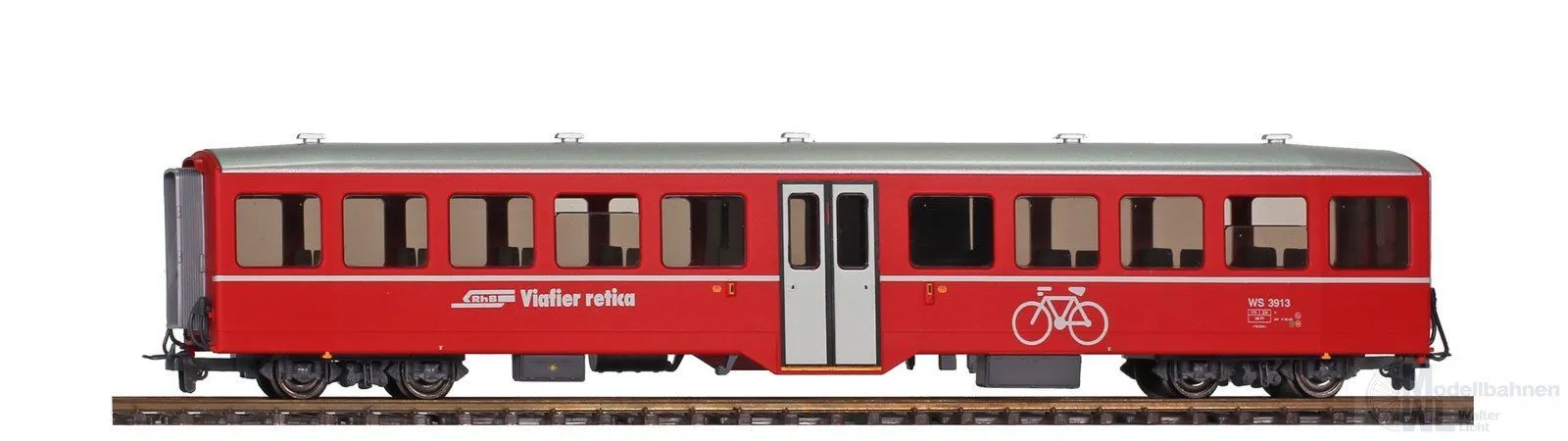 Bemo 3286135 - Velowagen RhB Ep.VI WS 3911 H0m