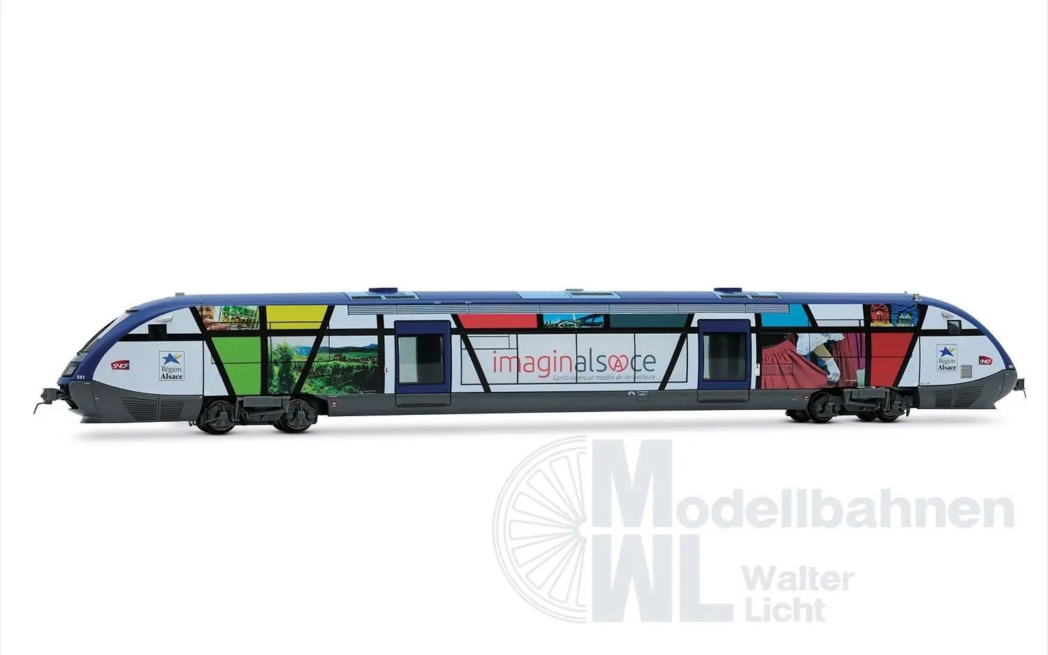 Jouef 2436 - Triebwagen X 73500 SNCF Ep.VI Imaginalsace H0/GL
