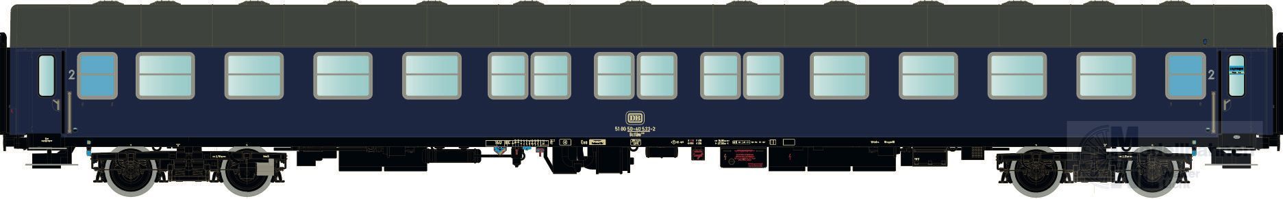 LS Models 46180AC - Liegewagen DB Ep.IV Bctm 256 Klotzbremse H0/WS