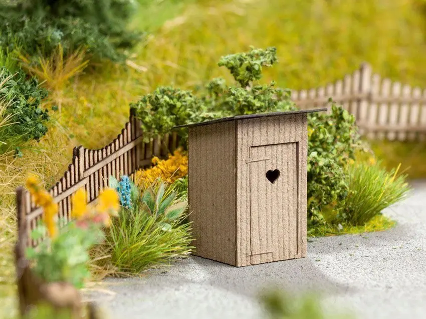 Noch 14359 - Klohäuschen 2 Stück H0 1:87