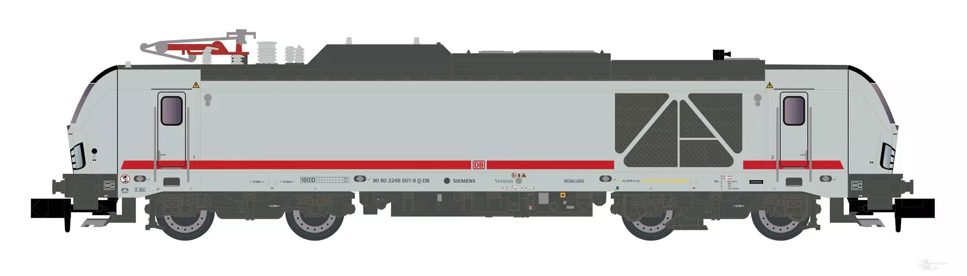 Hobbytrain 3126S - Zweikraftlok BR 248 Vectron DM DB Ep.VI IC-Lackierung N 1:160 Sound