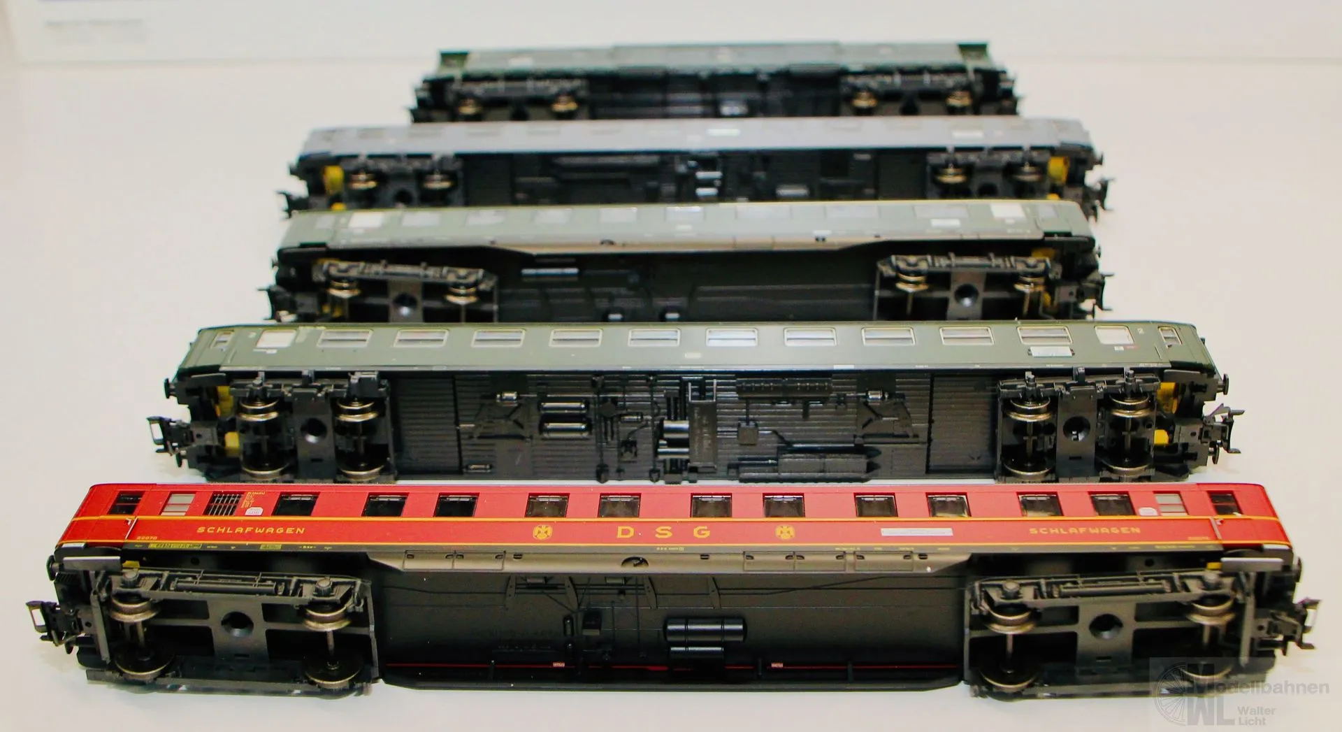 Märklin 42941 - MÄRKLIN - Personenwagen Set DB/FS Ep.III Riviera Express 5.tlg. H0/WS