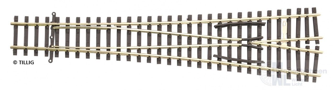 Tillig 83380 - Aussenbogenweiche 15° TT 1:120