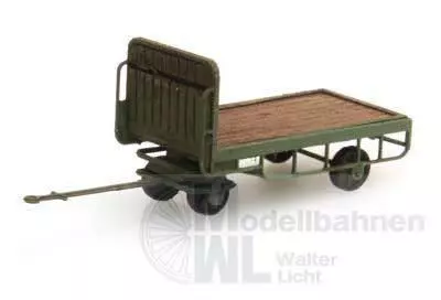 ARTITEC b.v. 316.14-GN - Anhänger Bahnsteigkarre grün N 1:160