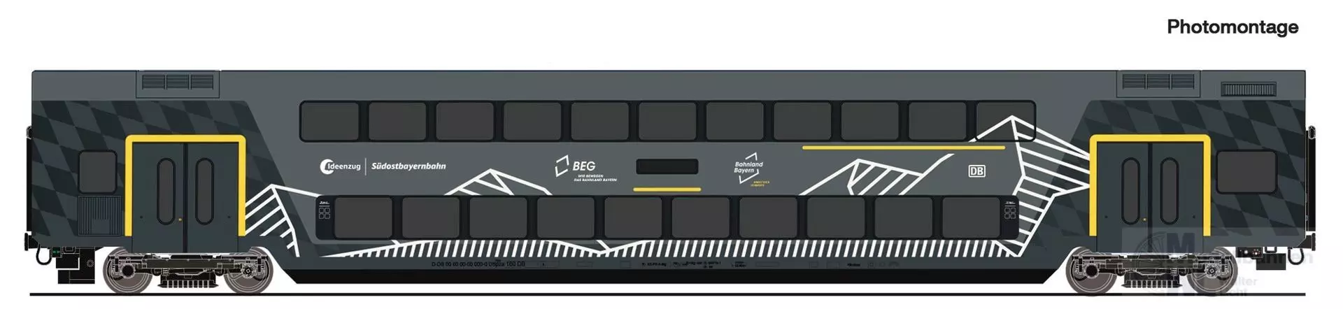 Roco 6220253 - Doppelstockwagen DB Ep.VI Ideenzug SOB H0/WS Digital