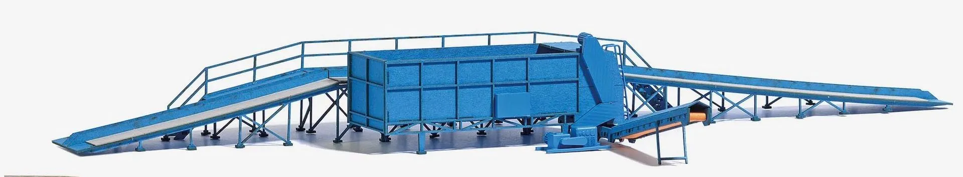 Busch 1914 - Rampe mit Annahmedosierer H0 1:87
