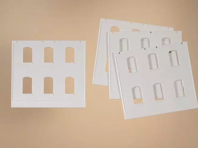 Auhagen 80701 - 4 Wände 2324D geputzt H0 1:87