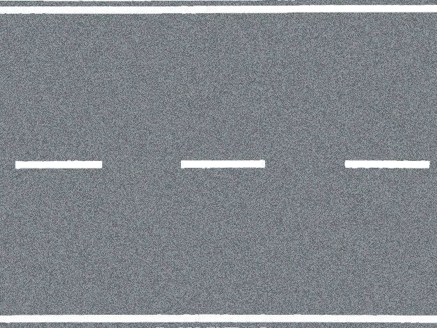 Noch 60709 - Landstraße grau, 100 x 6,6 cm H0 1:87