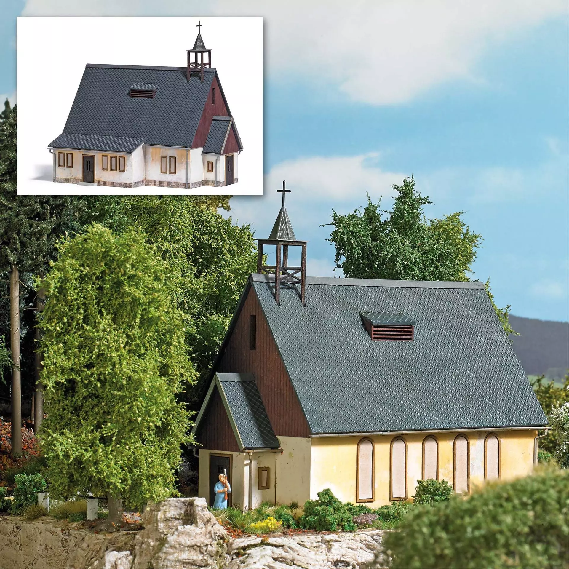 Busch 1941 - Verwitterte Kapelle H0 1:87