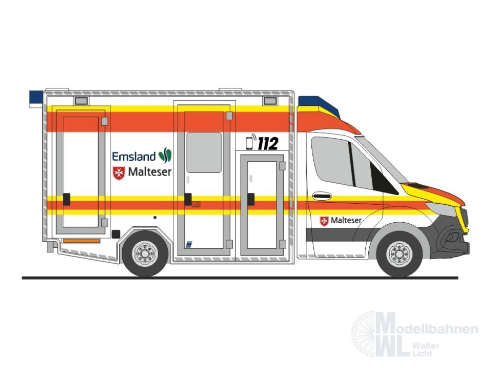 Rietze 76098 - GSF RTW ´18 Malteser Emsland H0 1:87