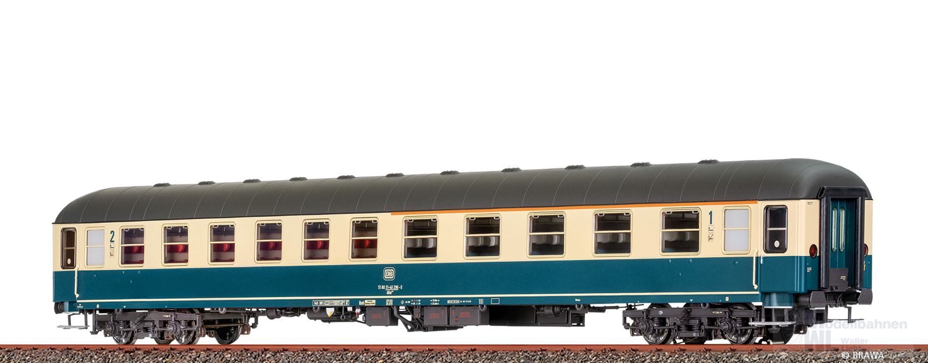 Brawa 58144 - Schnellzugwagen DB Ep.IV ABm223 H0/GL Basic+ LED Brawa 58144 - Schnellzugwagen DB Ep.IV ABm223 H0/GL Basic+ LED