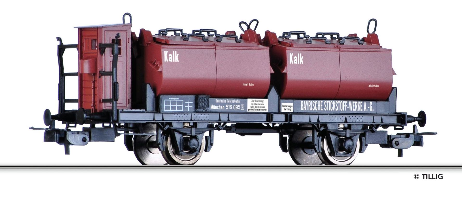 Tillig 77020 - Kalkkübelwagen DRG Ep.II Bayrische Stickstoff-Werke H0/GL