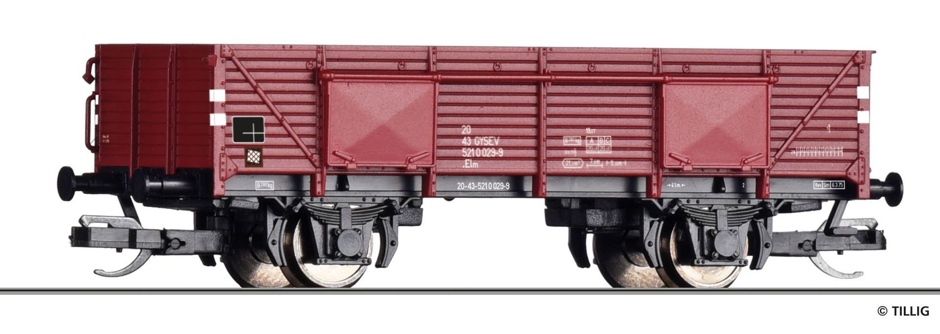 Tillig 17628 - Güterwagen offen GySEV Ep.IV Elm TT 1:120