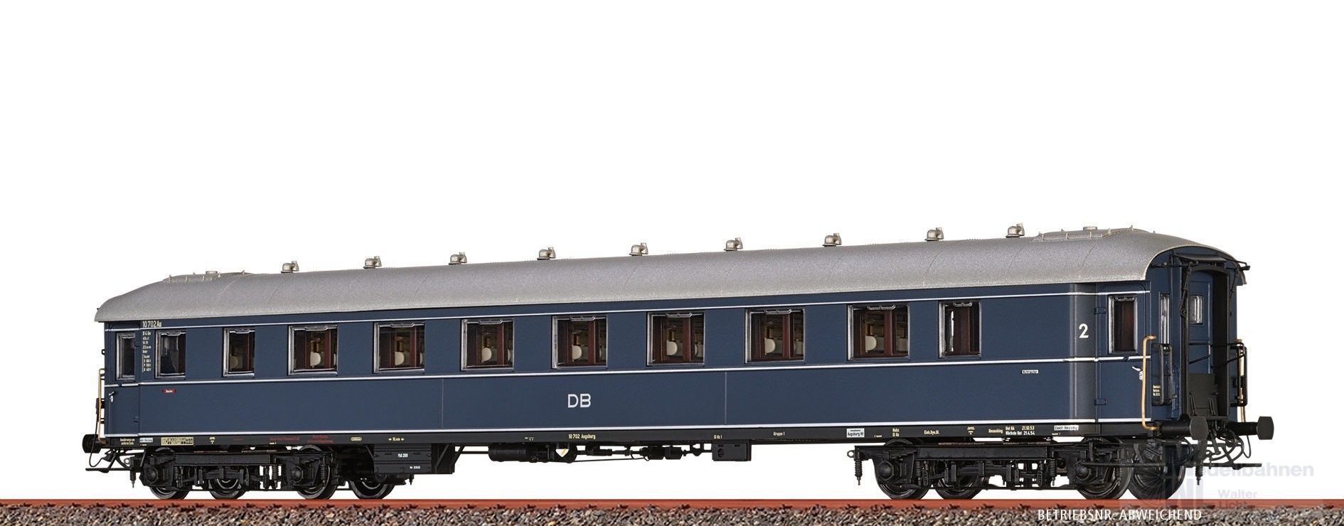 Brawa 46462 - Personenwagen DB Ep.III B4üe F-Zugwagen H0/GL