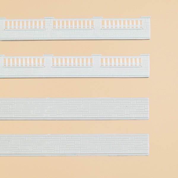 Auhagen 42559 - Vorgartenzäune Mauerteile 480 mm H0 1:87 / TT 1:120