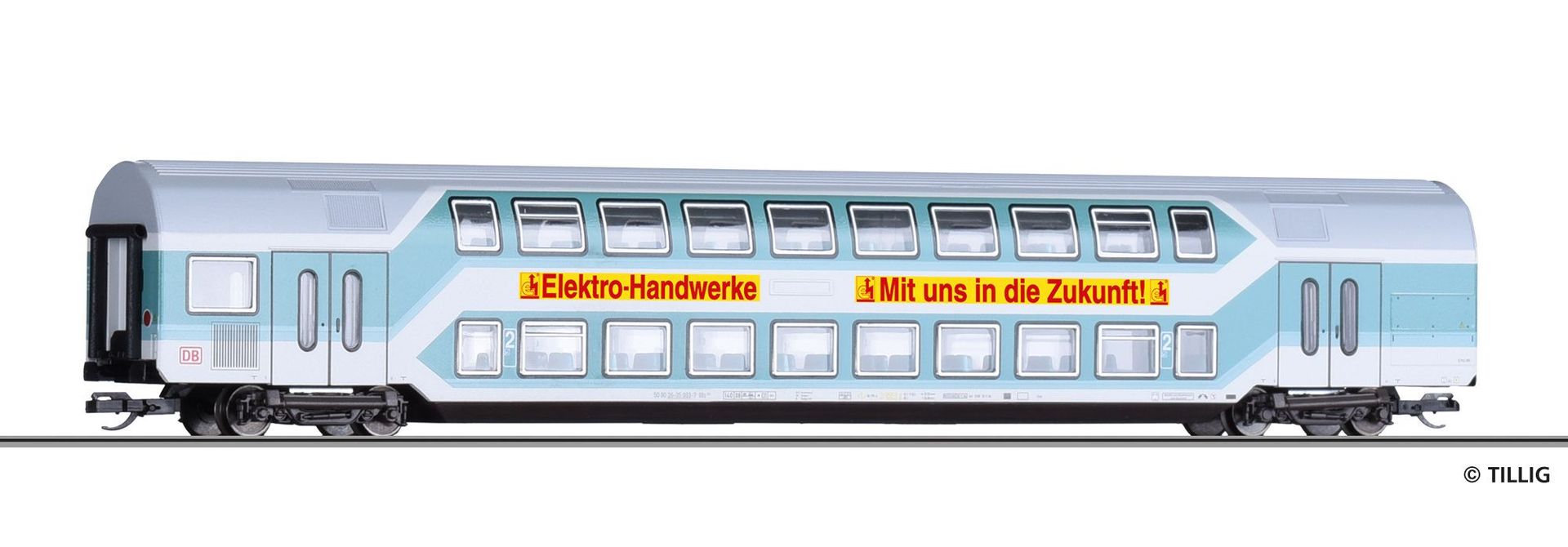 Tillig 16794 - Doppelstockwagen DB Ep.V 2.KL. DBz 751 TT 1:120