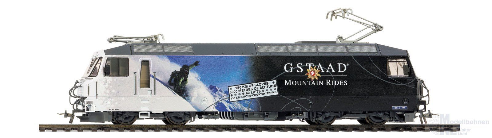 Bemo 1559311 - E-Lok Ge 4/4 8001 MOB Ep.VI Gstaad H0/WS