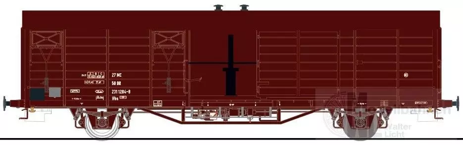 Exact Train 20741 - Mannschaftswagen DB Ep.IV Hbs 2311 mit Ofen H0/GL