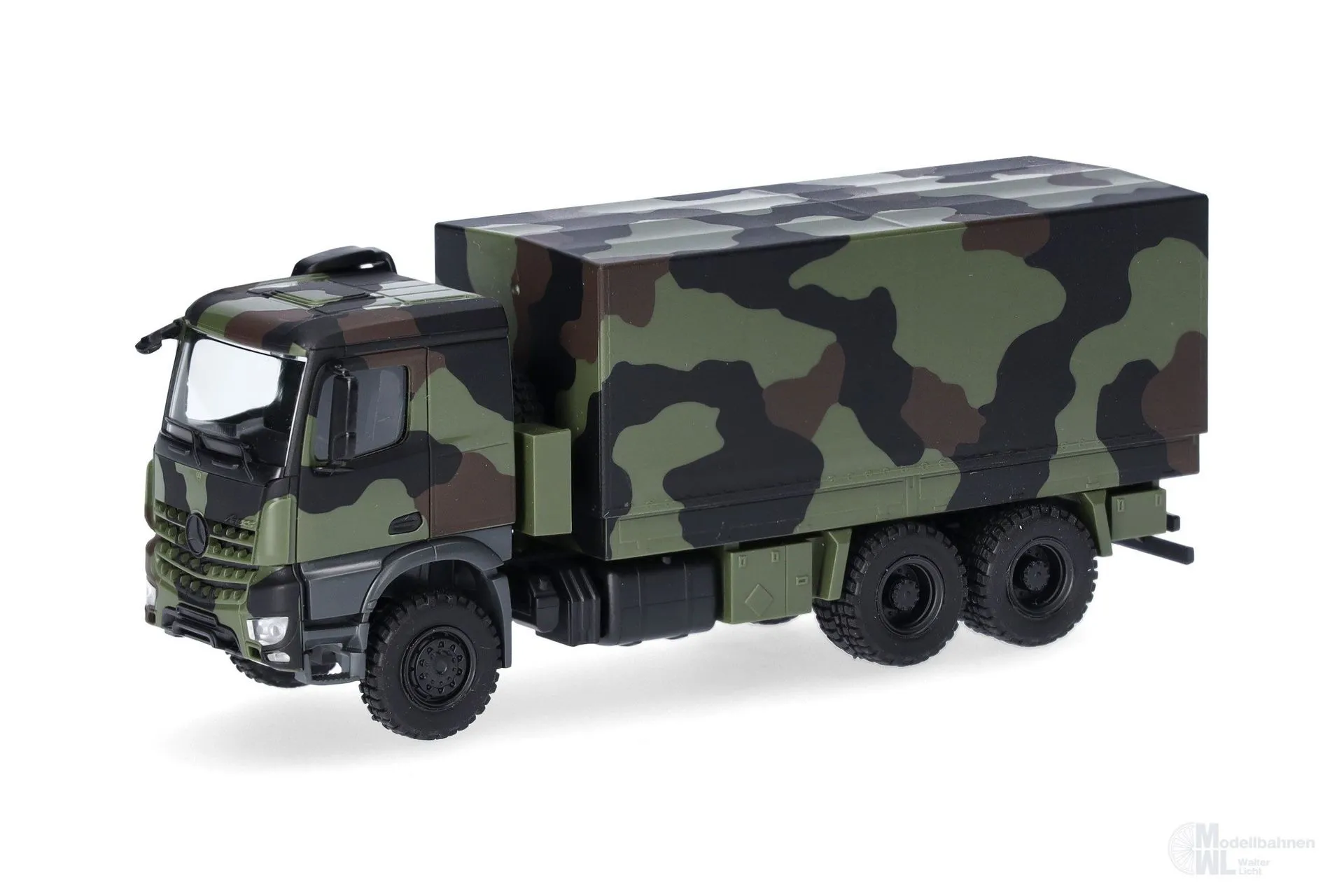 Herpa 746991-002 - Mercedess-Benz Arocs 6x6 Pritsche/Plane Bundeswehr H0 1:87