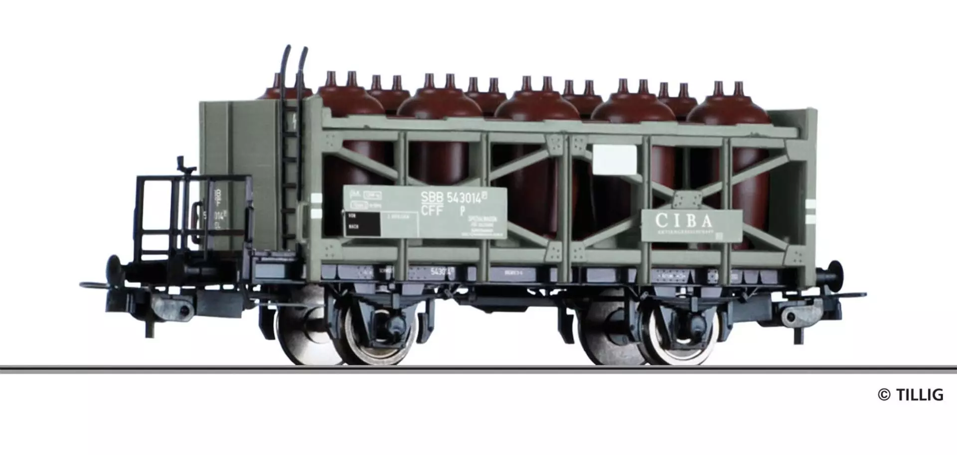 Tillig 76789 - Säuretopfwagen SBB Ep.III CIBA AG H0/GL