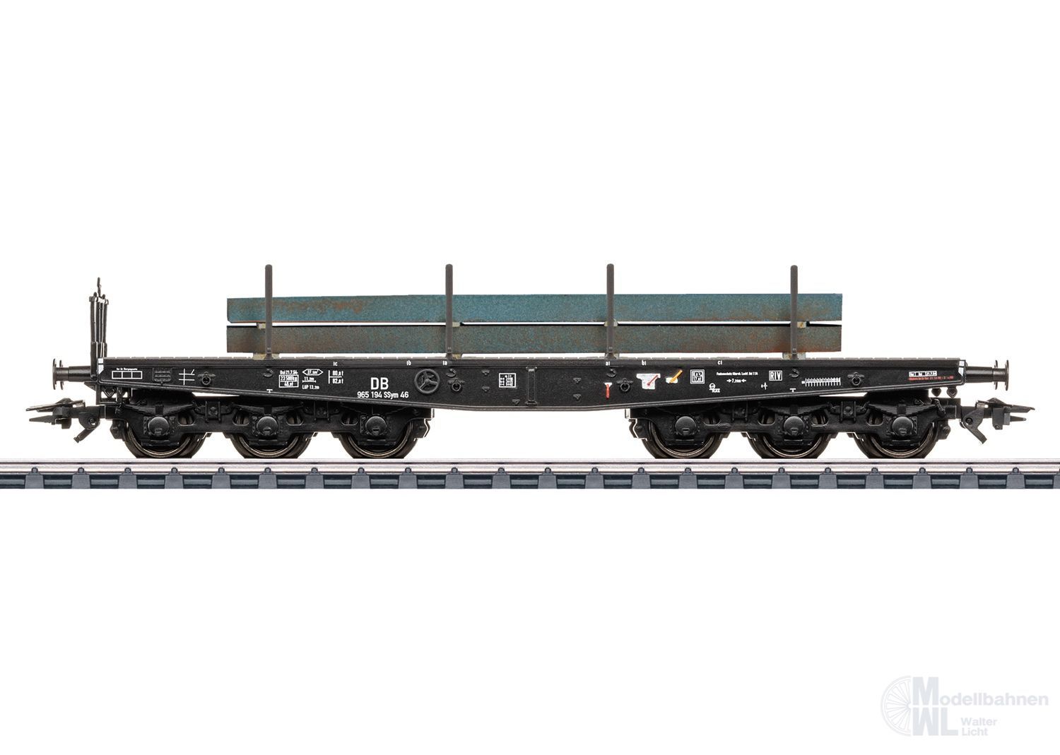 Märklin 48678 - Schwerlastflachwagen DB Ep.III SSym 46 H0/WS