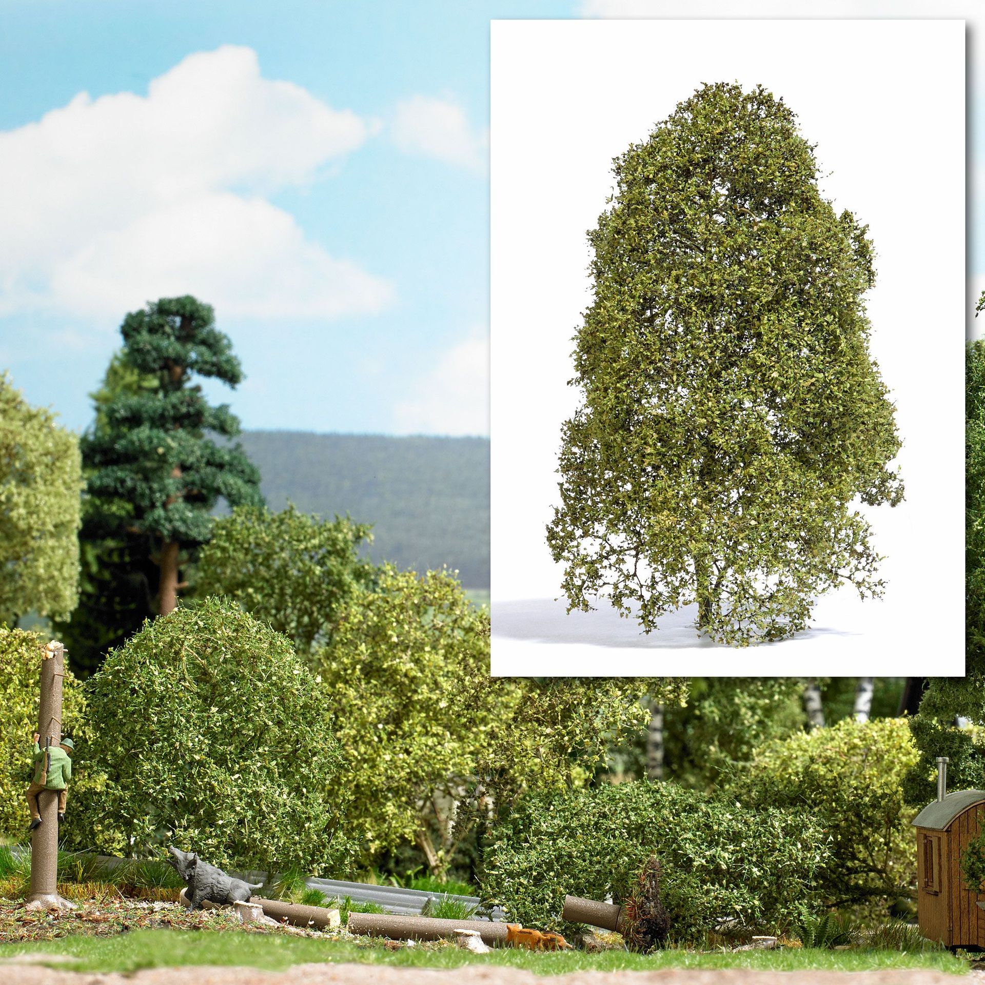 Busch 3586 - Filigranbusch Frühling H0 1:87 / Spur 0