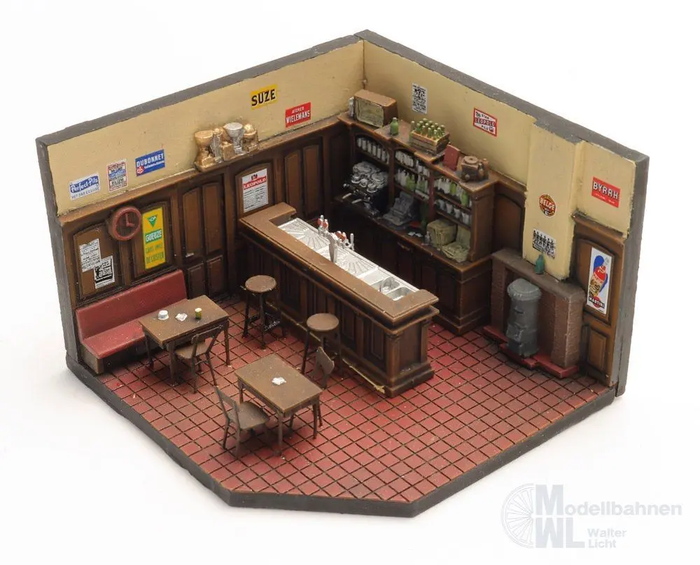 ARTITEC b.v. 10.466 - Innenbereich Café de Statie H0 1:87 BAUSATZ
