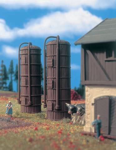 Vollmer 43743 - Getreidesilo 2 Stück H0 1:87