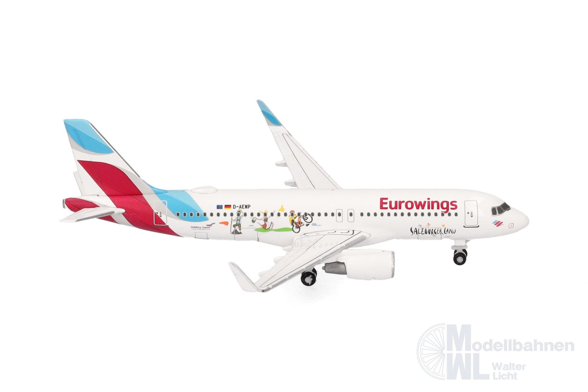 Herpa 537698 - Airbus A320 Eurowings Salzburger Land 1:500