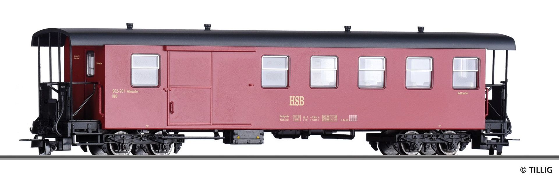 Tillig 03947 - Packwagen HSB Ep.V/VI KBD H0e