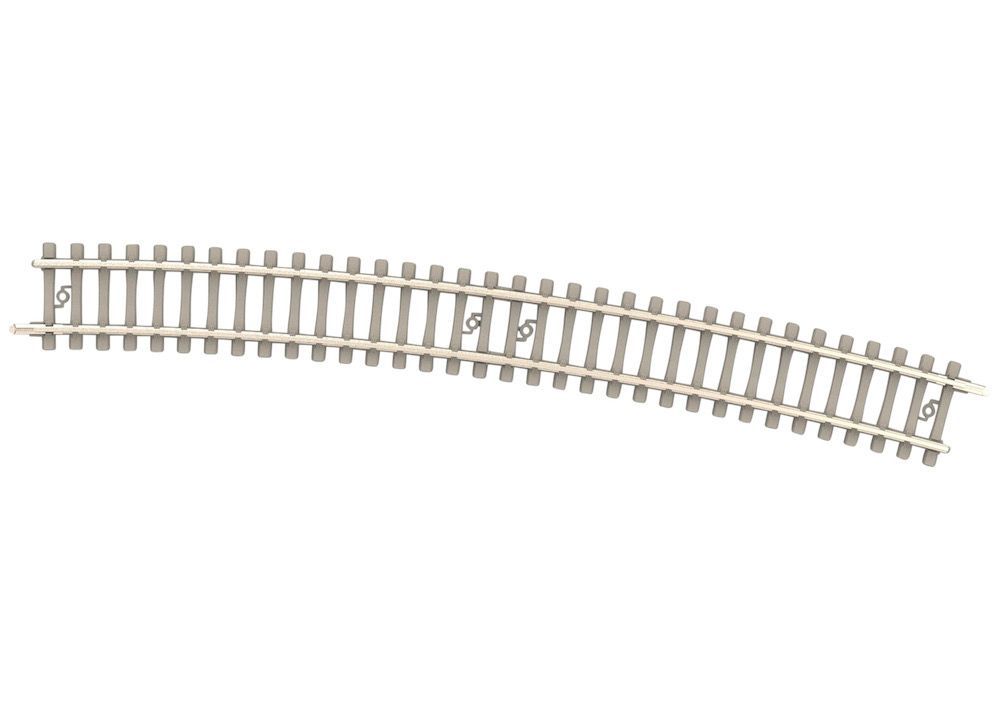 Trix 14528 - Gleis gebogen R6 526,26mm 15° Betonschwelle N 1:160