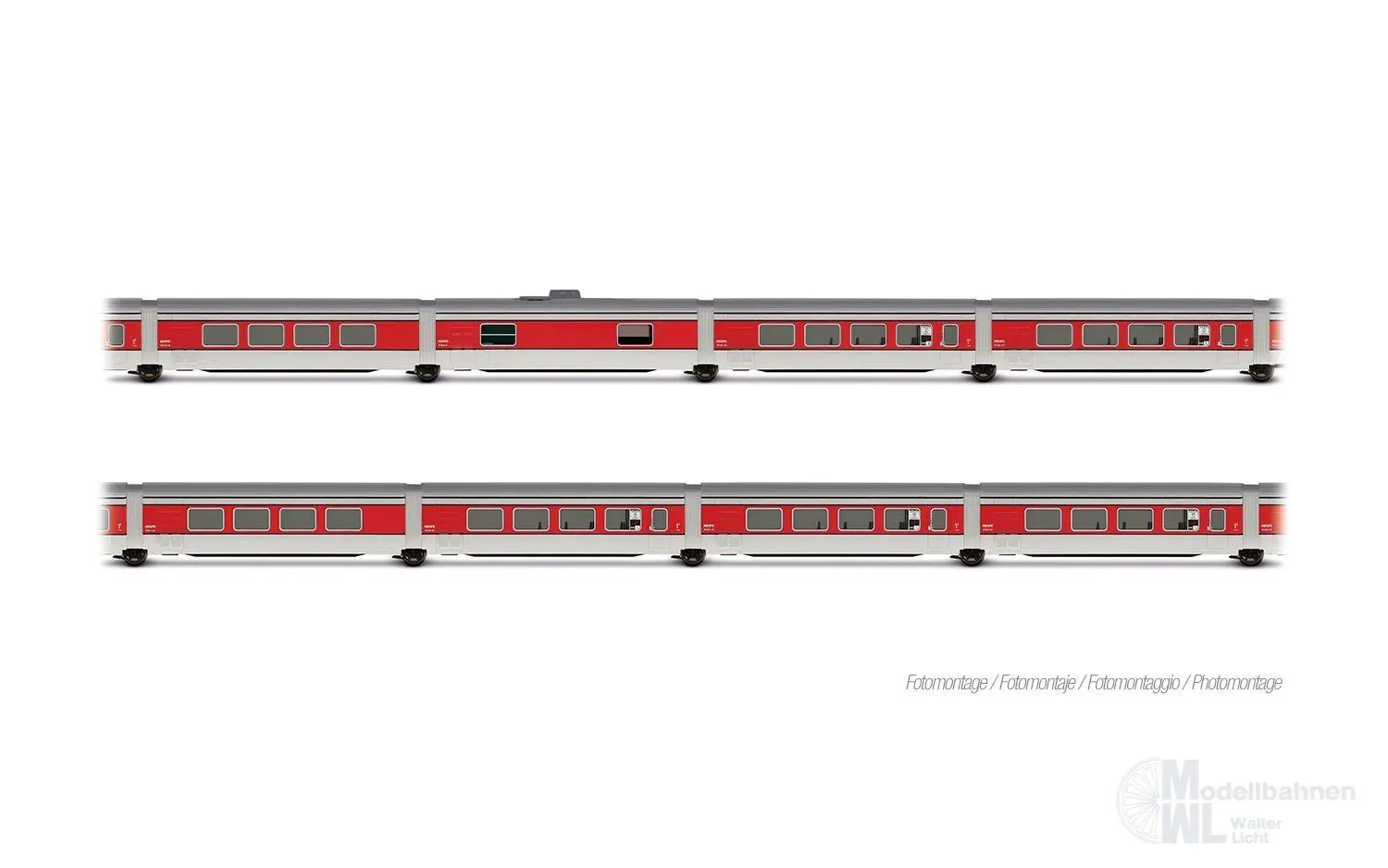 Arnold 4511 - Talgo Wagen-Set RENFE Ep.III 8.tlg. Catalan Grundset N 1:160