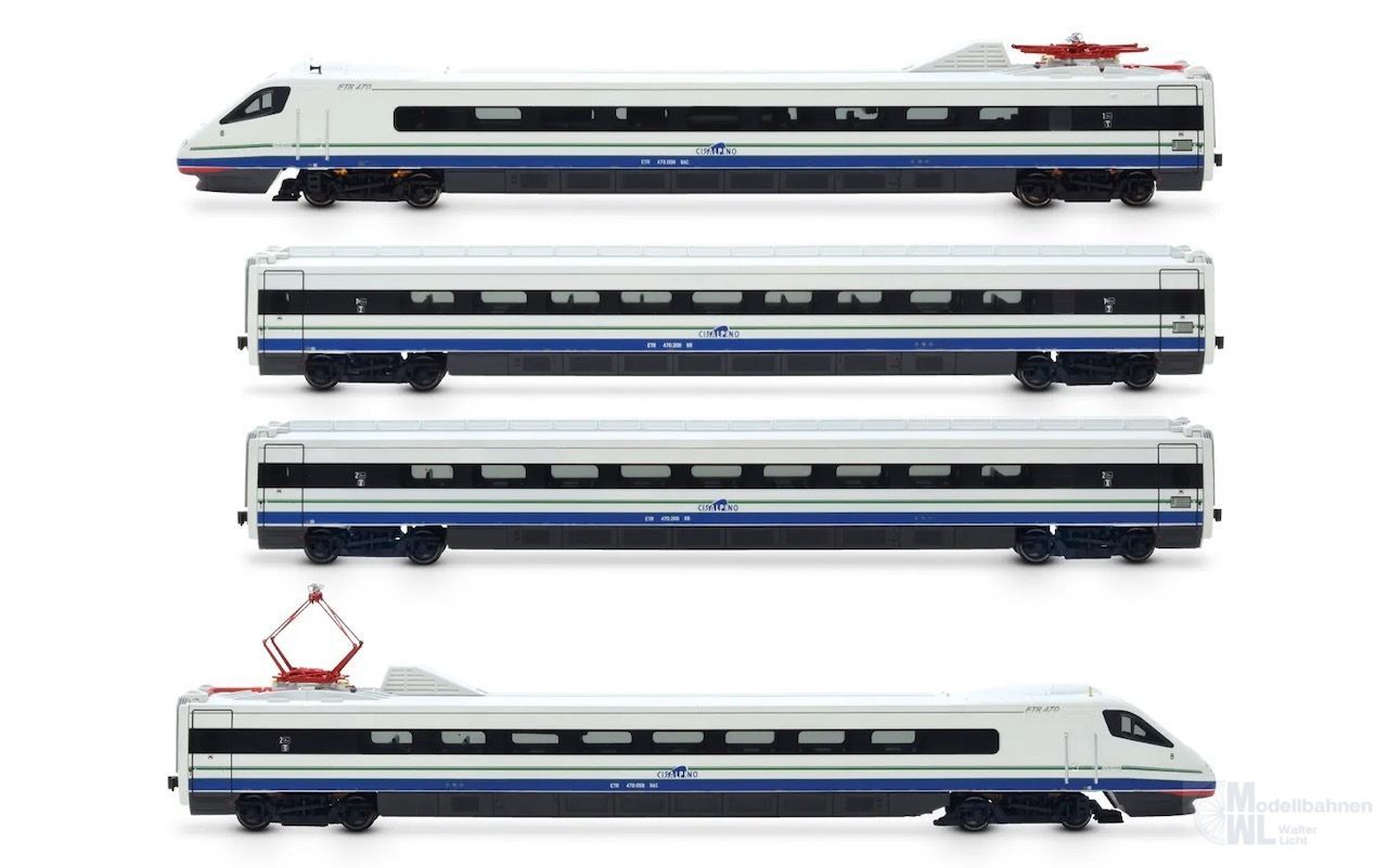 Rivarossi 2963 - Triebzug ETR 470 Cisalpino Ep.V 4.tlg. H0/GL