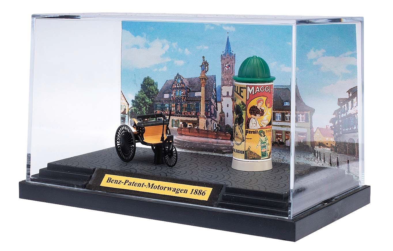 Busch 40006 - Benz-Patent mit Litfaßsäule H0 1:87