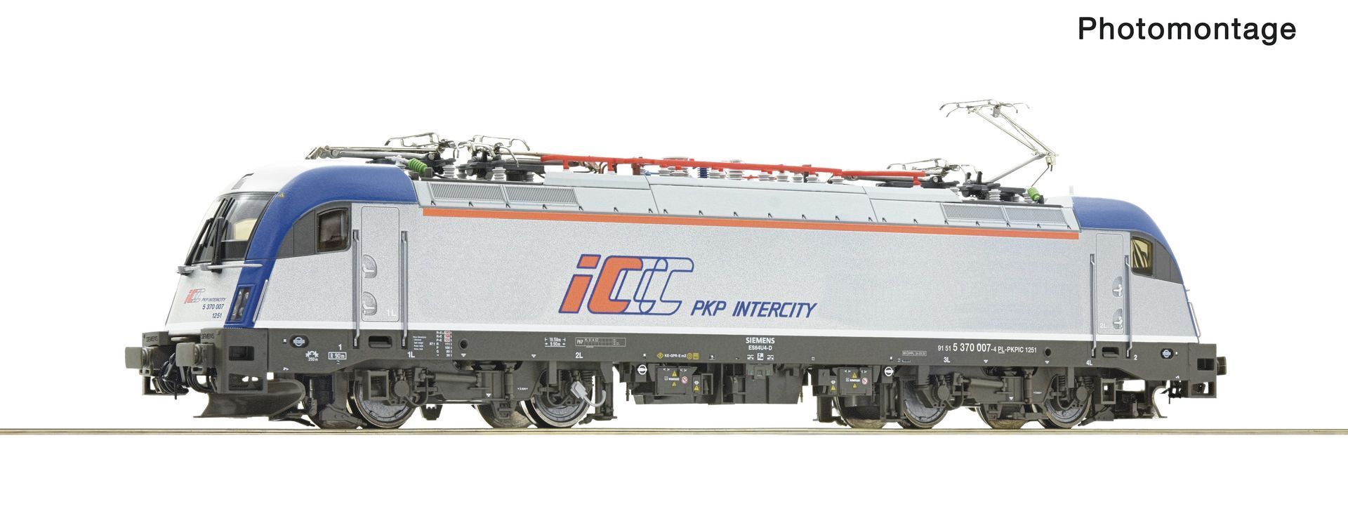 Roco 7510018 - E-Lok 370 007-4 PKP Ep.VI IC H0/GL SOUND