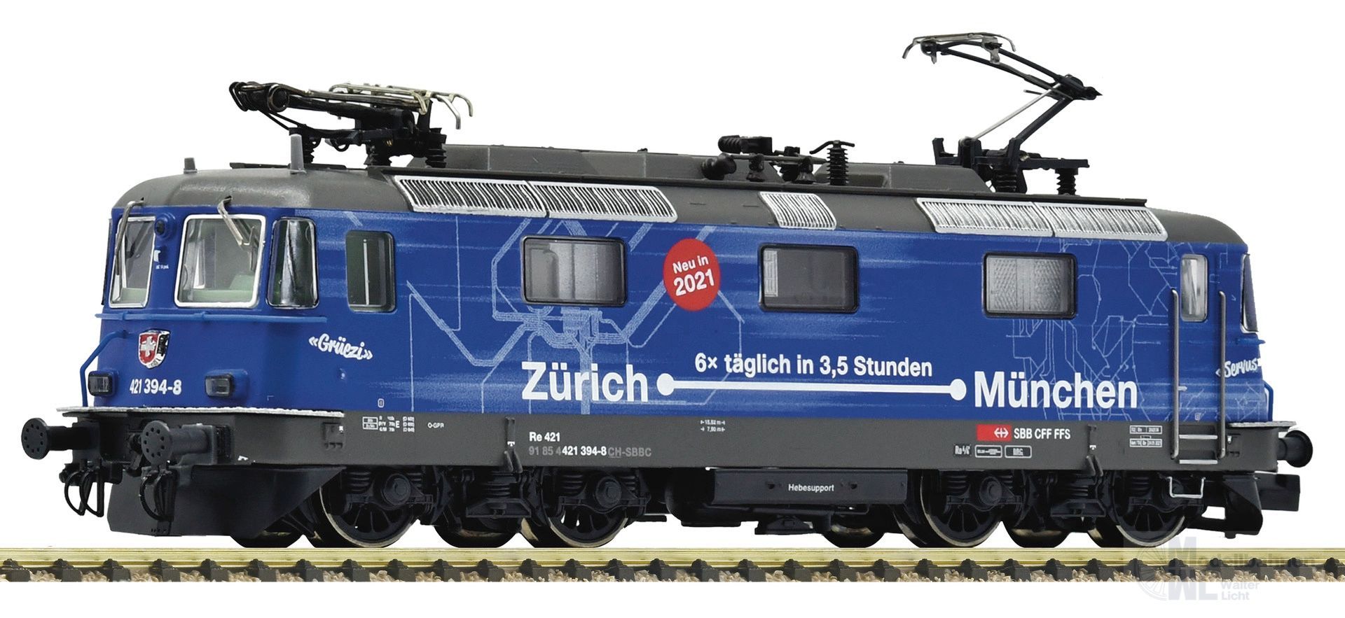 Fleischmann 732475 - E-Lok Re 421 394-8 SBB Ep.VI N 1:160 Sound