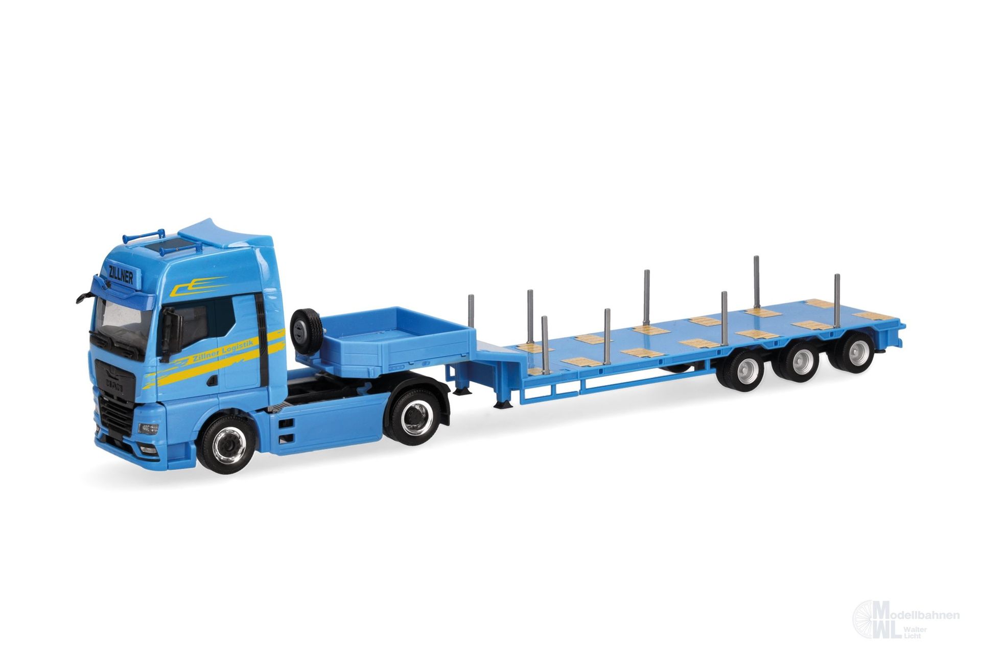 Herpa 320047 - MAN TGX GX SemiTieflade-Sattelzug Zillner H0 1:87